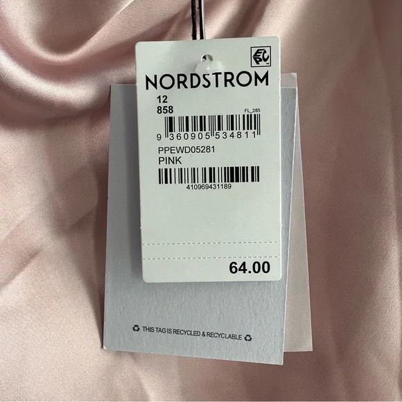 Princess Polly Shellie Strapless Back Cut Out Mini Satin Pink Dress Size 12 NWT - Picture 9 of 10